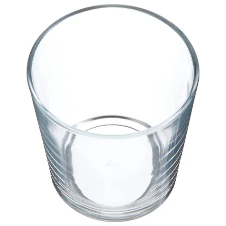 Tradineur - Set de 4 vasos de cristal 295 ml, modelo París, juego de vasos clásicos para agua, bebidas, 8 x 9 cm, resistentes, l