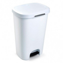 Tradineur - Cubo de basura con pedal - Fabricado en plástico - Contenedor de residuos - Capacidad de 50 Litros - 63,5 x 41 x 36