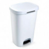 Tradineur - Cubo de basura con pedal - Fabricado en plástico - Contenedor de residuos - Capacidad de 50 Litros - 63,5 x 41 x 36