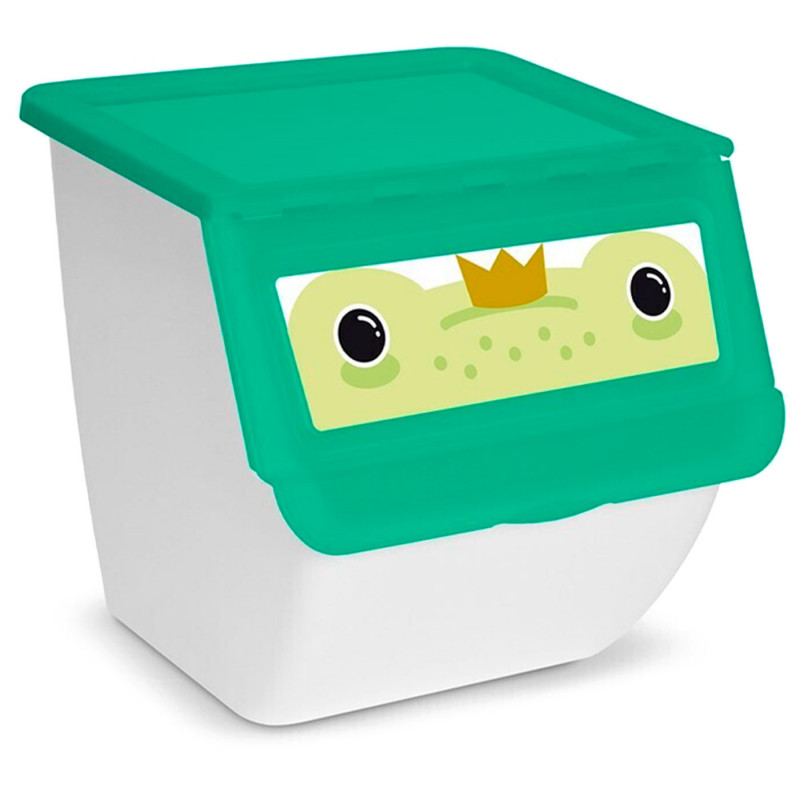 Tradineur - Contenedor apilable - Fabricado en plástico - Organizador para la basura, caja de almacenamiento de residuos, recicl Tradineur - Contenedor apilable - Fabricado en plástico - Organizador para la basura, caja de almacenamiento de residuos, recicl