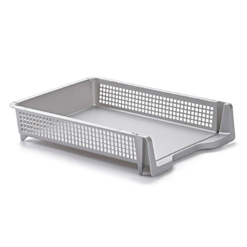 Tradineur - Pack de 2 Bandejas de Oficina - Modelo Domo - Organizador de documentos A4 - 33 x 25 x 7 cm - Color Aleatorio Tradineur - Pack de 2 Bandejas de Oficina - Modelo Domo - Organizador de documentos A4 - 33 x 25 x 7 cm - Color Aleatorio