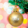 Tradineur - Pack de 20 Bolas de Navidad Modelos surtidos - Fabricado en Plástico - Cordón Dorado - Decoración de Navidad - Ø 4 c