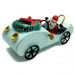 Tradineur - Coche Colgante navideño - Fabricado en Metal - Artículo para decoración Navideña - 11 x 4,5 cm - Modelo Aleatorio
