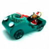Tradineur - Coche Colgante navideño - Fabricado en Metal - Artículo para decoración Navideña - 11 x 4,5 cm - Modelo Aleatorio