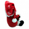 Tradineur - Muñeco de Papa Noel Sentado Navideño - Fabricado en Poliéster y relleno de arena - Artículo para decoración navideña