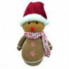 Tradineur - Muñeco de Galleta de Jengibre Navideño - Fabricado en Poliéster y relleno de arena - Artículo para decoración navide