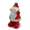 Tradineur - Pack de 4 Velas con Forma de Figuras Navideñas - Papá Noel, Reno, Muñeco de Nieve y Angel - Artículo decorativo para