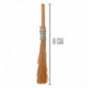 Tradineur - Pack de 2 escobas para decoraciones de belén - Altura aprox.: 6 cm - Fabricado en Madera - Artículo para decoración