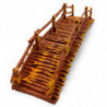 Tradineur - Puente de troncos para Belén, resina, adorno para nacimiento, portal, pesebre, Navidad, decoración tradicional, fabr