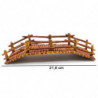 Tradineur - Puente de troncos para Belén, resina, adorno para nacimiento, portal, pesebre, Navidad, decoración tradicional, fabr