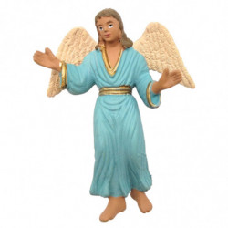 Tradineur - Figura de ángel para Belén, durexina, adorno para nacimiento, portal, pesebre, Navidad, decoración tradicional, fabr