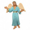Tradineur - Figura de ángel para Belén, durexina, adorno para nacimiento, portal, pesebre, Navidad, decoración tradicional, fabr