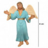 Tradineur - Figura de ángel para Belén, durexina, adorno para nacimiento, portal, pesebre, Navidad, decoración tradicional, fabr