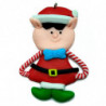 Tradineur - Pack de 3 Elfos colgantes navideños - Fabricado en Plástico - Artículo para decoración de Navidad - 8 cm - Color Ale