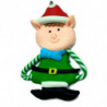 Tradineur - Pack de 3 Elfos colgantes navideños - Fabricado en Plástico - Artículo para decoración de Navidad - 8 cm - Color Ale