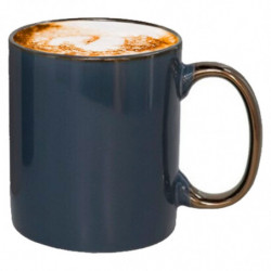 Tradineur - Pack de 4 Tazas Mug Modelo Regina - Fabricado en cerámica - Ideal para café e infusiones - Apta para lavavajillas y