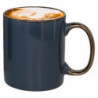 Tradineur - Pack de 4 Tazas Mug Modelo Regina - Fabricado en cerámica - Ideal para café e infusiones - Apta para lavavajillas y