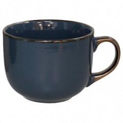 Tradineur - Pack de 4 Tazas Mug Modelo Regina - Fabricado en cerámica - Ideal para café e infusiones - Apta para lavavajillas y