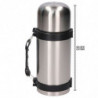 Tradineur - Termo modelo Ray - Fabricado en Acero Inoxidable - Ideal para conservar la temperatura de tus bebidas - 450 ML - 21