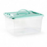 Tradineur - Caja de Almacenamiento transparente - Plástico - Contenedor para almacenar juguetes, Libros, ropa, mantas - N.º 9 -