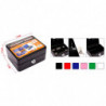 Tradineur - Caja de caudales con cerradura, metal y plástico, incluye 2 llaves, recipiente seguro para dinero, joyas - 15 x 12 x