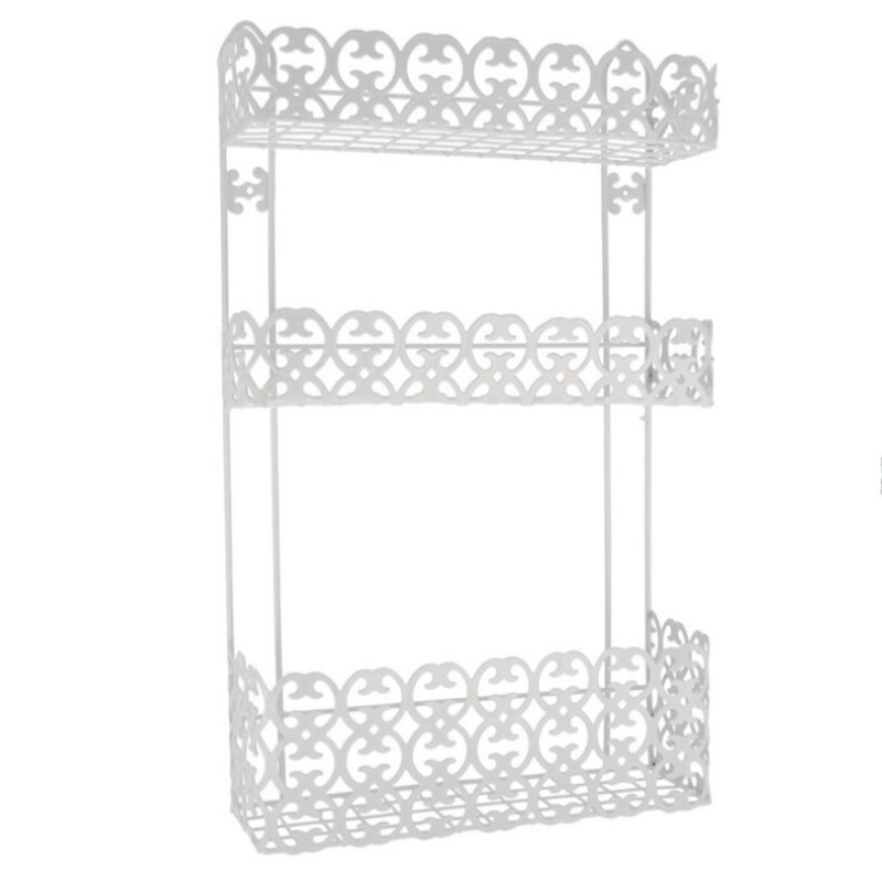 Tradineur - Estantería de baño, metal, 3 niveles, organizador de productos de aseo, higiene, pared, ducha, ligera y resistente ( Tradineur - Estantería de baño, metal, 3 niveles, organizador de productos de aseo, higiene, pared, ducha, ligera y resistente (
