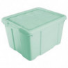 Tradineur - Caja de Almacenamiento con tapa - Fabricado en plástico - Contenedor para almacenar juguetes, Libros, ropa, mantas -