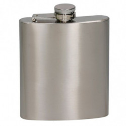 Tradineur - Petaca de acero, modelo Sam, recipiente para whisky, licores, agua, portátil, camping, senderismo, viajes, apta para