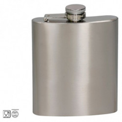 Tradineur - Petaca de acero, modelo Sam, recipiente para whisky, licores, agua, portátil, camping, senderismo, viajes, apta para