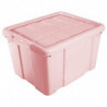 Tradineur - Caja de Almacenamiento con tapa - Fabricado en plástico - Contenedor para almacenar juguetes, Libros, ropa, mantas -