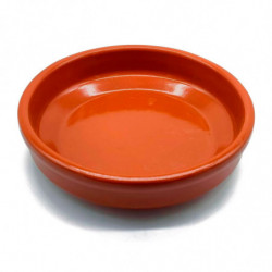 Tradineur - Pack de 12 cazuelas redondas de barro - Aptas para vitro y horno - Ideales para servir tapas y aperitivos - Ø 8 cm
