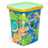 Tradineur - Papelera con diseños Infantiles con tapa - Fabricado en Plástico - Capacidad de 15 Litros - 47 x 28,7 x 26 cm - Dise