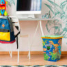 Tradineur - Papelera con diseños Infantiles con tapa - Fabricado en Plástico - Capacidad de 15 Litros - 47 x 28,7 x 26 cm - Dise