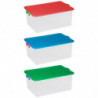 Tradineur - Caja de Almacenamiento con tapa - Fabricado en plástico - Contenedor para almacenar juguetes, Libros, ropa, mantas -