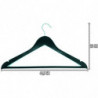 Tradineur - Pack de 2 juegos de 3 Perchas de armario - Fabricado en Madera - Ideal para el Almacenamiento y Organización - 23 x