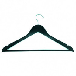 Tradineur - Pack de 2 juegos de 3 Perchas de armario - Fabricado en Madera - Ideal para el Almacenamiento y Organización - 23 x