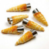 Tradineur - Pack de 12 moldes con forma de cono, acero inoxidable, canutillos para repostería, tubos, cuerno de crema, cañas, ca