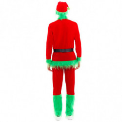 Tradineur - Disfraz de duende verde gruñón para adulto, poliéster, incluye camiseta, pantalón, cinturón y gorro, atuendo de Navi