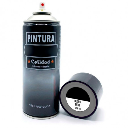 Tradineur - Bote de Pintura en Spray - Fabricado en España - Ideal para cualquier superficie, Madera, Metal, Cartón, Piedra o Ce