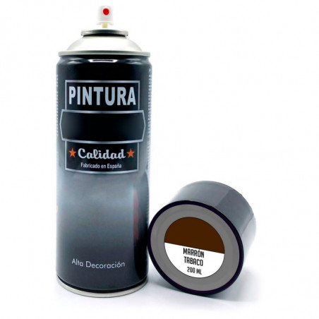 Tradineur - Bote de Pintura en Spray - Fabricado en España - Ideal para cualquier superficie, Madera, Metal, Cartón, Piedra o Ce