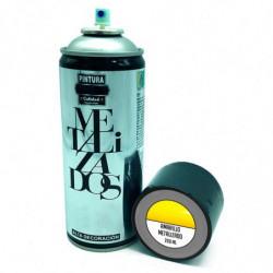 Tradineur - Bote de Pintura en Spray - Fabricado en España - Ideal para cualquier superficie, Madera, Metal, Cartón, Piedra o Ce
