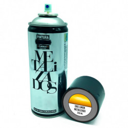 Tradineur - Bote de Pintura en Spray - Fabricado en España - Ideal para cualquier superficie, Madera, Metal, Cartón, Piedra o Ce