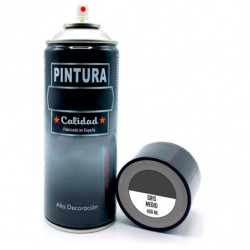 Tradineur - Bote de Pintura en Spray - Fabricado en España - Ideal para cualquier superficie, Madera, Metal, Cartón, Piedra o Ce