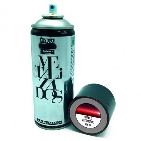 Tradineur - Bote de Pintura en Spray - Fabricado en España - Ideal para cualquier superficie, Madera, Metal, Cartón, Piedra o Ce