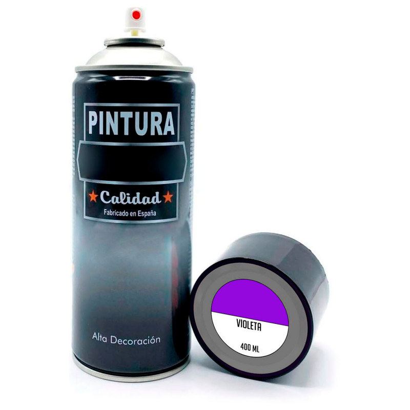 Tradineur - Bote de Pintura en Spray - Fabricado en España - Ideal para cualquier superficie, Madera, Metal, Cartón, Piedra o Ce Tradineur - Bote de Pintura en Spray - Fabricado en España - Ideal para cualquier superficie, Madera, Metal, Cartón, Piedra o Ce