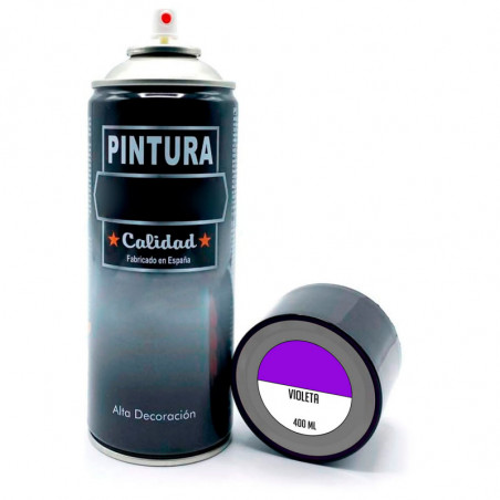 Tradineur - Bote de Pintura en Spray - Fabricado en España - Ideal para cualquier superficie, Madera, Metal, Cartón, Piedra o Ce