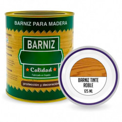 Tradineur - Bote de Barniz para Madera - Fabricado en España - Ideal para todo tipo de Maderas, vigas, cerchas, marcos, etc. - C