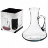 Tradineur - Decantador de vino recto con asa, vidrio, modelo Sofía, dispensador, jarra, oxigenador, aireador para vino tinto o b