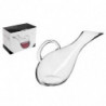 Tradineur - Decantador de vino con asa, vidrio, modelo Luna, dispensador, jarra, oxigenador, aireador para vino tinto o blanco,