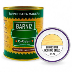 Tradineur - Bote de Barniz para Madera - Fabricado en España - Ideal para todo tipo de Maderas, vigas, cerchas, marcos, etc. - C